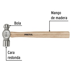 Martillo de Bola 24 Oz Pretul 22659