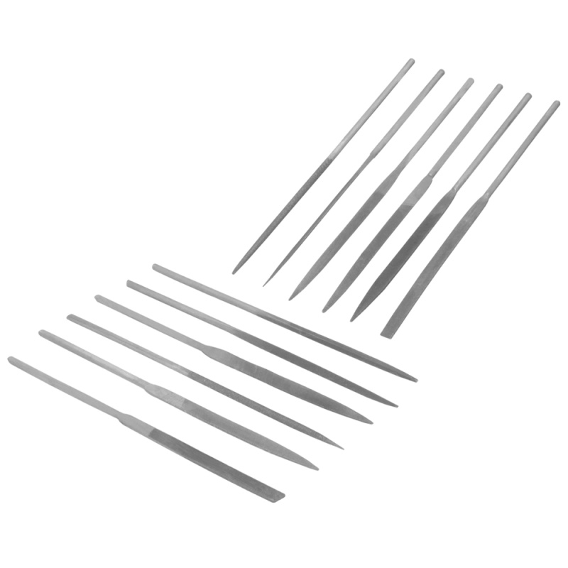 Juego de Limas de Aguja 5 1/2" 12 Piezas Wolfox WF0608