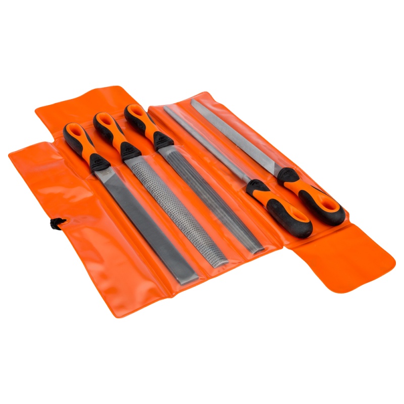 Juego de 4 Limas y 1 Escofina 250mm Bahco 1-477-10-2-2