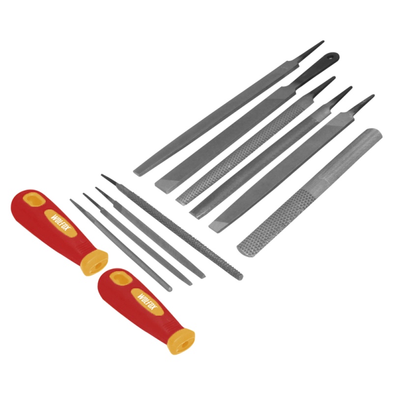 Juego de Limas y Escofinas 12 Piezas Wolfox WF0605