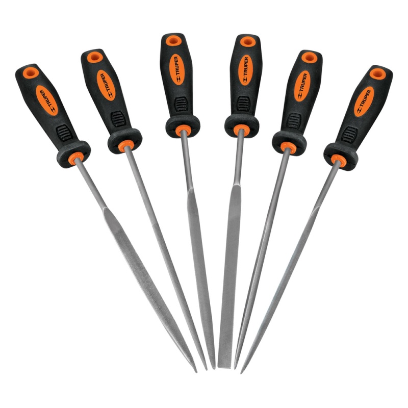 Juego de Limas de Aguja 6" 6 Piezas Truper 15240