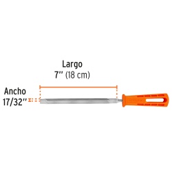 Lima Triangular 17/32" x 7" Corte Bastarda Truper 19680