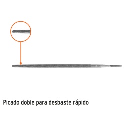 Lima Redonda 3/8" x 10" Corte Bastarda Truper 15191