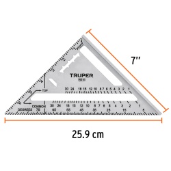 Escuadra Triangular 7" Truper 15131