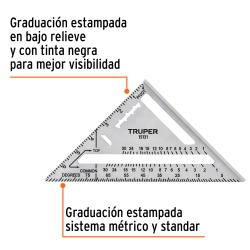 Escuadra Triangular 7" Truper 15131