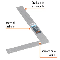 Escuadra Tipo L 8" x 12" Truper 14386
