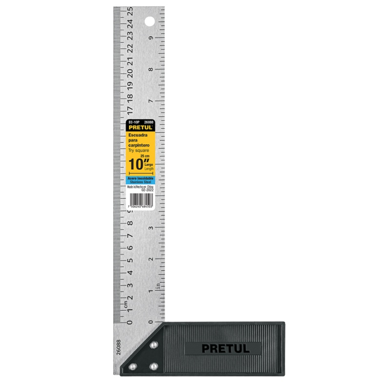 Escuadra Tipo L 10" Pretul 26088