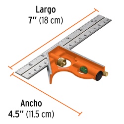 Escuadra Combinada 7" Truper 14369