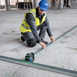 Nivel Láser 360° 3 Líneas Verde 80 Metros 1 Bat + Receptor Bosch GLL 80-33 G