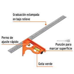 Escuadra Combinada 16" Truper 14381