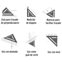 Escuadra Triangular 12" Truper 15132
