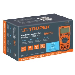 Multimetro Digital + 400 mV - 750 V Truper 100362