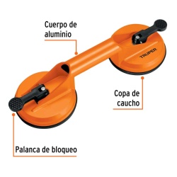 Copa de Succión Doble 12cm 80Kg Truper 100761