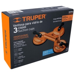 Copa de Succión Triple 12cm 100Kg Truper 100762
