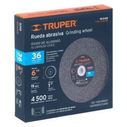 Piedra para Esmeril 6" Grano 36 Truper 16348