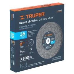Piedra para Esmeril 8" Grano 36 Truper 16411