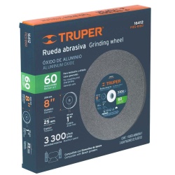 Piedra para Esmeril 8" Grano 60 Truper 16412