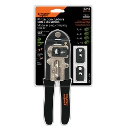 Alicate Ponchador para Cables RJ-45 Truper 18343