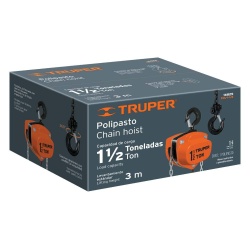 Tecle con Cadena 3.30m 1 1/2 Ton Truper 16825