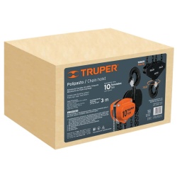 Tecle Industrial con Cadena 13.30m 10 Ton Truper 16829