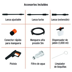 Hidrolavadora de Alta Presión 1400W 103bar Truper 102095