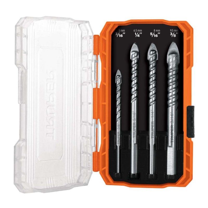 Juego de Brocas para Vidrio 4 Piezas Truper 101841