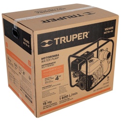 Motobomba a Gasolina 15HP 4" x 4" Truper 102405