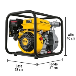 Motobomba a Gasolina 6 1/2HP 2" x 2" Pretul 28029