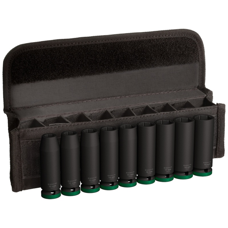 Juego de Dados de Impacto 1/2 Largo 9 Piezas Bosch 2608.003.039-000