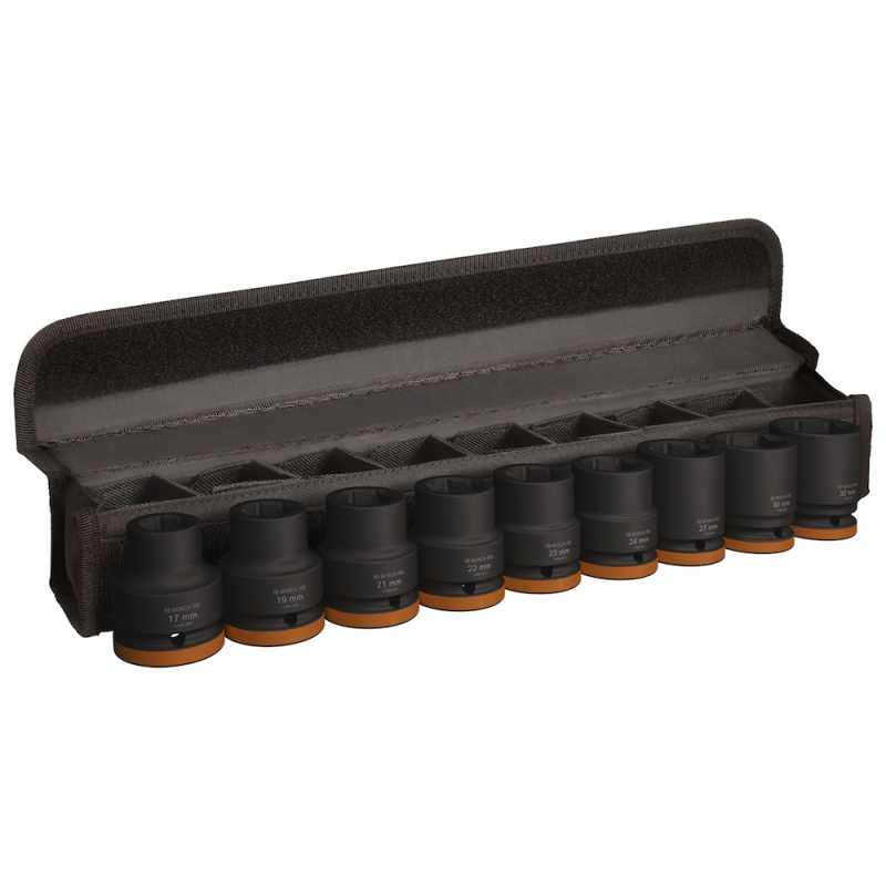 Juego de Dados de Impacto 3/4" Corto 9 Piezas Bosch 2608.003.041-000