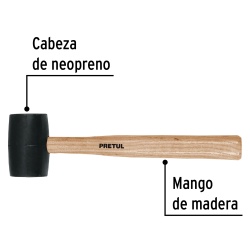 Mazo de Goma 16 Oz x 14" Pretul 20566