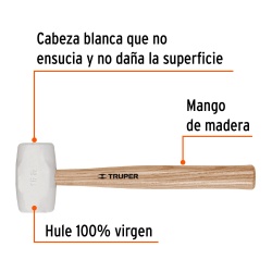 Mazo de Goma 16 Oz x 13 1/2" Truper 16931