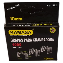 Grapas 10 x 11.3 x 0.7mm 1000 Unidades Kamasa KM1392