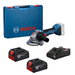 Amoladora 5" 2 Bat + Taladro Percutor 1/2" 18V Brushless + 1 Bat 5.0 Ah Bosch