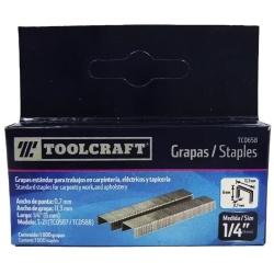 Grapas 6 x 11.3 x 0.7mm 1000 Unidades Toolcraft TC0658
