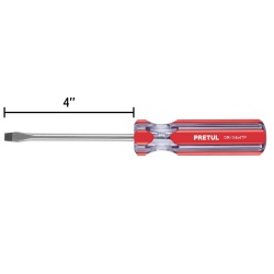 Desarmador Plano 1/4" x 4" Pretul 21459