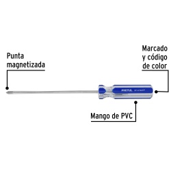 Desarmador Phillips 3/16" x 6" Pretul 21472
