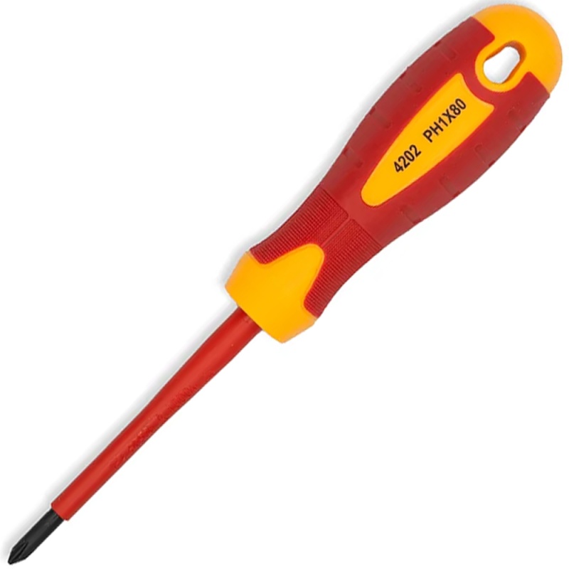 Desarmador Phillips PH 1 x 80mm Aislado Bremen 4202