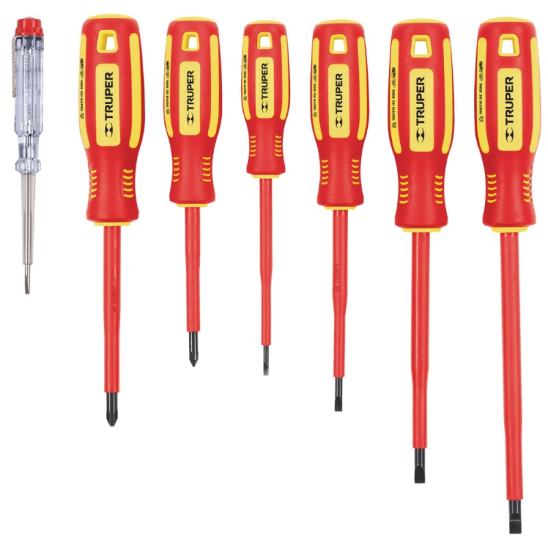 Juego de Desarmadores Aislados 7 Piezas Truper 14196