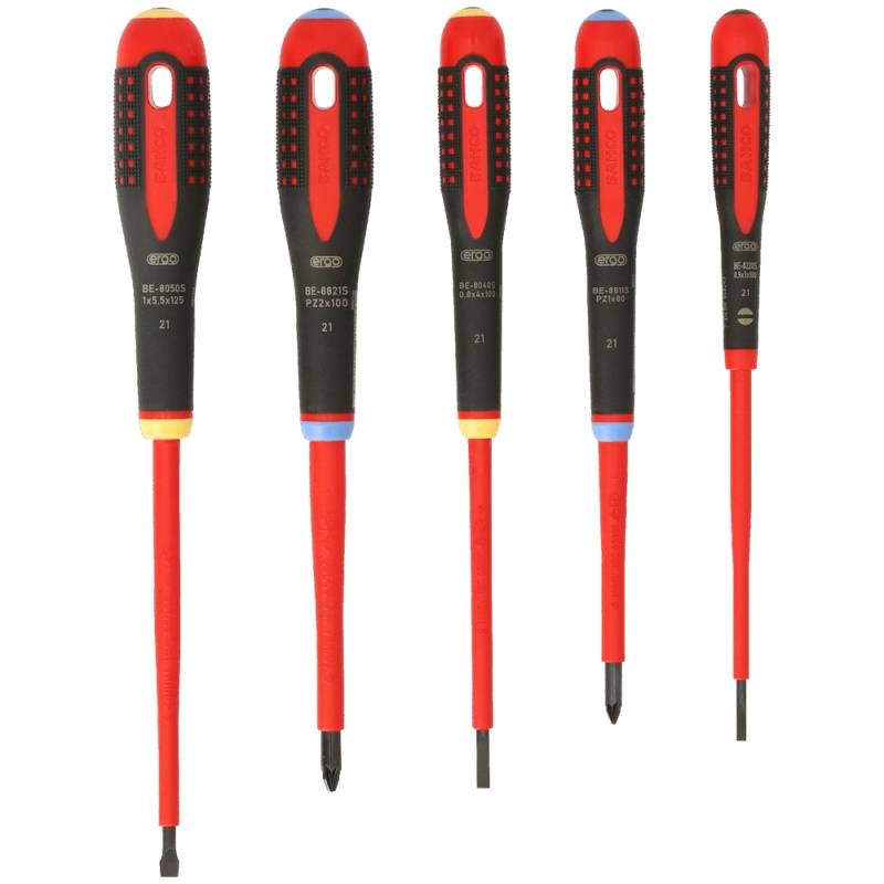 Juego de Desarmadores Aislados 5 Piezas Bahco BE-9882S