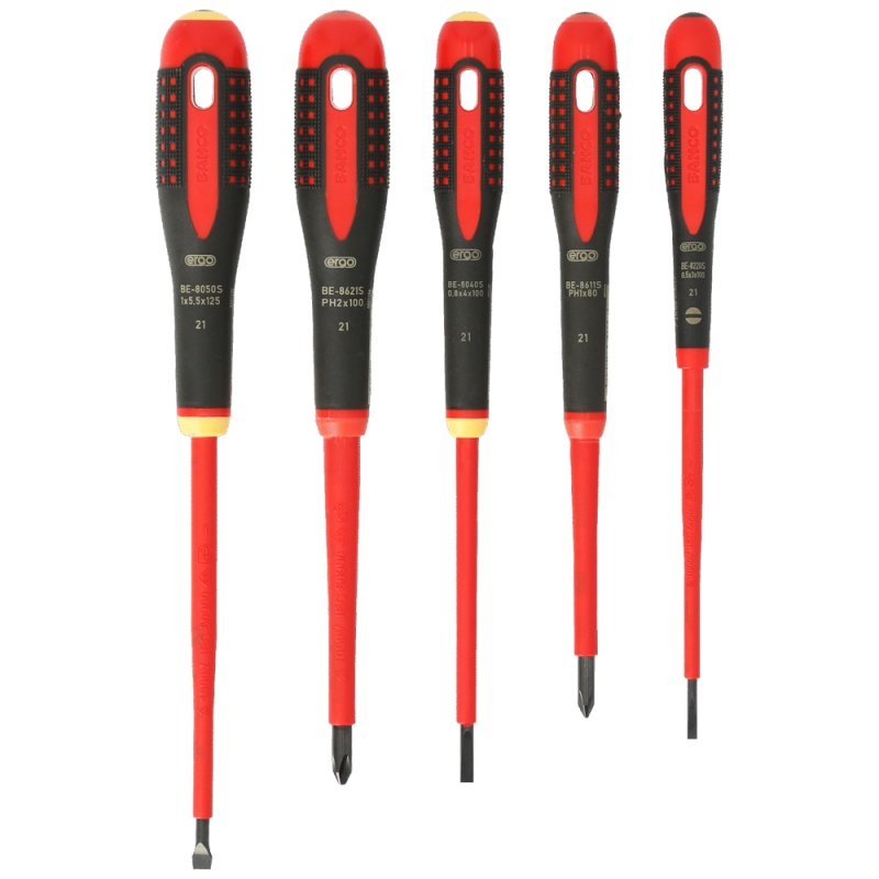 Juego de Desarmadores Aislados 5 Piezas Bahco BE-9881S