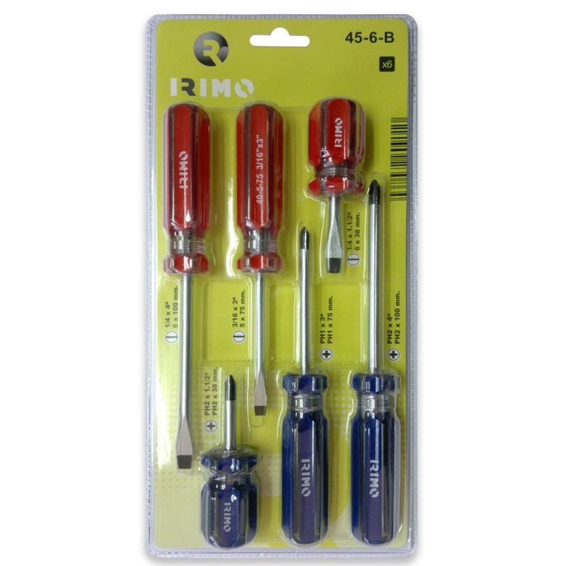 Juego de Desarmadores 6 Piezas Irimo 45-6-B