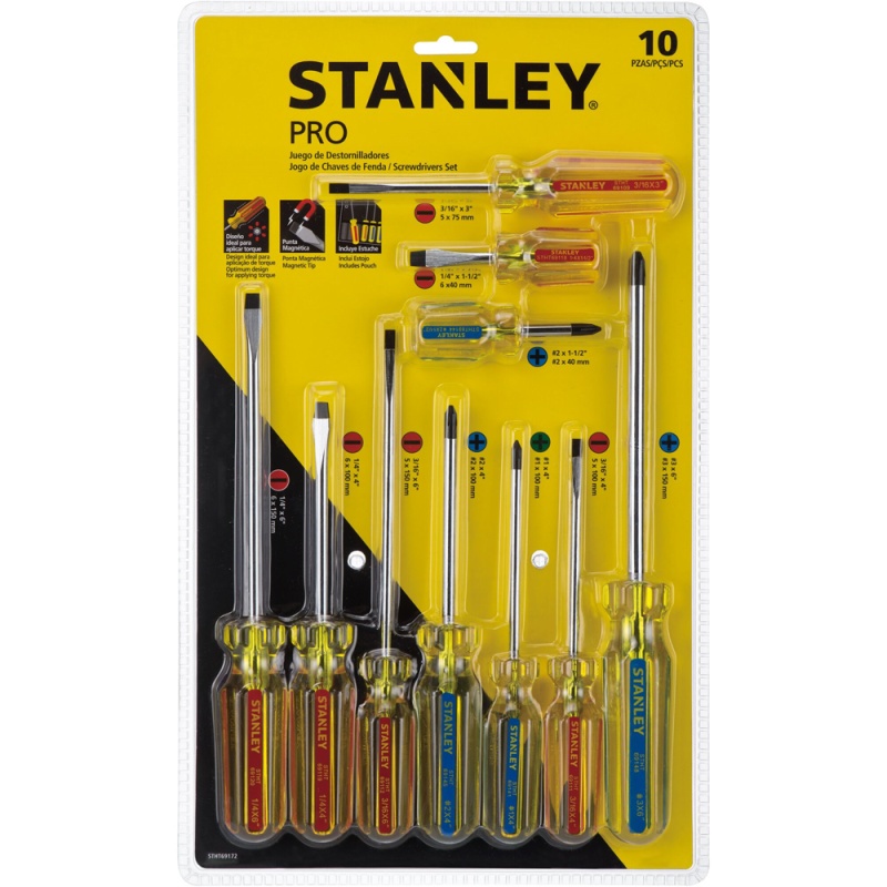 Juego de Desarmadores 10 Piezas Stanley STHT69172