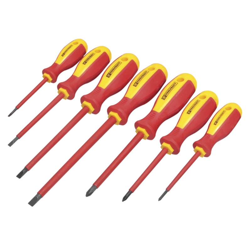 Juego de Desarmadores Aislados 7 Piezas Toolcraft TC0240