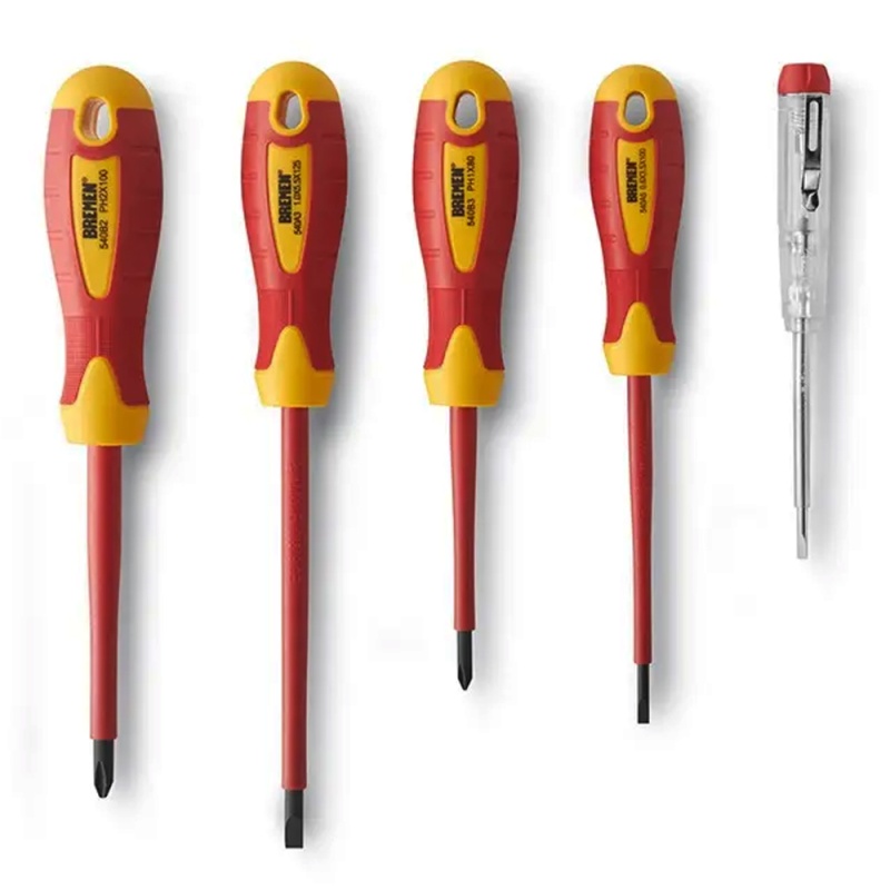 Juego de Desarmadores Aislados 5 Piezas Bremen 7170