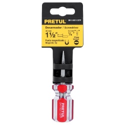 Desarmador Plano 1/4" x 6" Pretul 21461