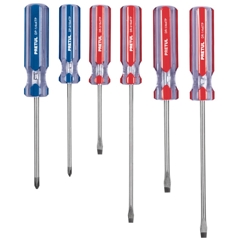 Juego de Desarmadores 6 Piezas Pretul 20214