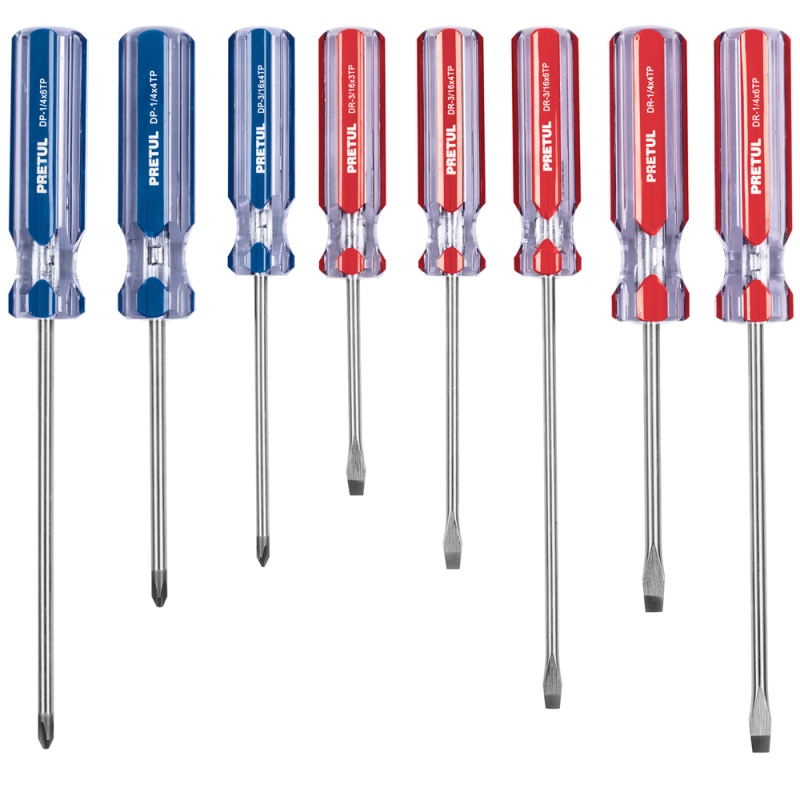 Juego de Desarmadores 8 Piezas Pretul 20213