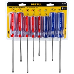 Juego de Desarmadores 8 Piezas Pretul 20213