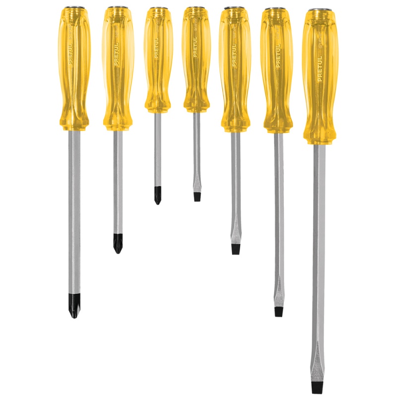 Juego de Desarmadores 7 Piezas Pretul 21378